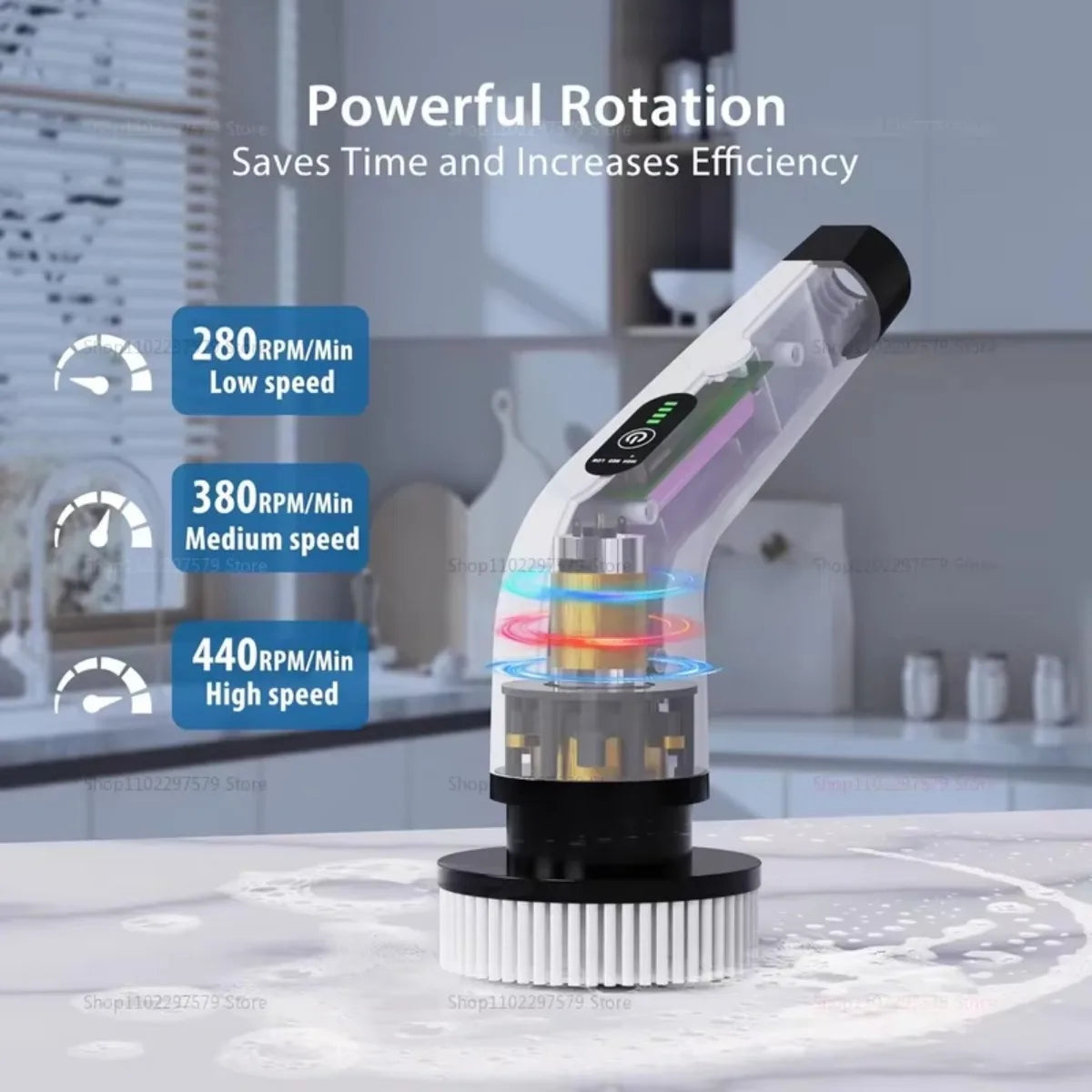 9-in-1 Electric Spin Scrubber